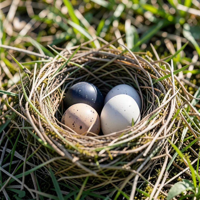 Vejce kosa černého přehled a popis - ilustrační foto